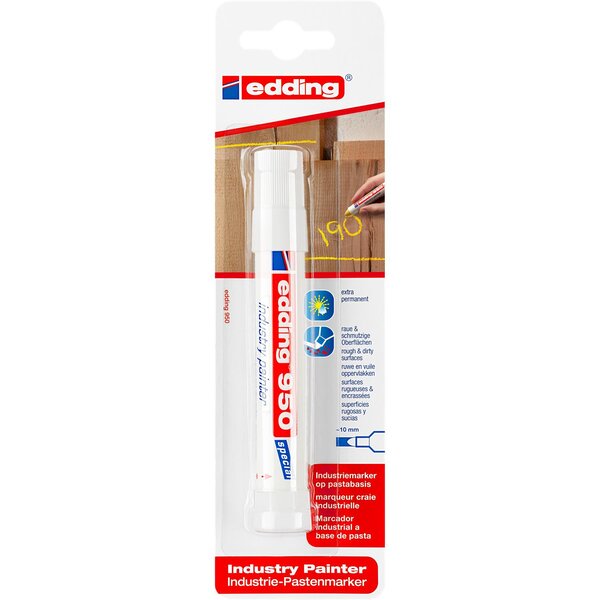 Marqueur spécial industrie 950 blister de 1 blanc 10 mm EDDING