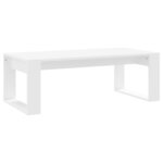 vidaXL Table basse blanc 102x50x35 cm bois d'ingénierie