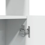 vidaXL Buffet haut blanc 92x33x180 cm bois d'ingénierie