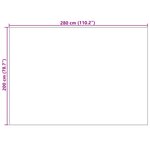 vidaXL Tapis de surface PALMERAS Vert 200 x 280 cm Polyester