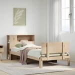 vidaXL Lit bibliothèque sans matelas 100x200 cm bois massif de pin