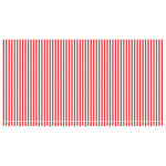 vidaXL Tissu de remplacement pour auvent rayures rouges et blanches