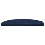 vidaXL Tapis d'escalier auto-adhésifs 15 Pièces Bleu marine