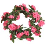 vidaXL Guirlandes de fleurs 6 Pièces rose 240 cm