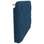 vidaXL Coussin de tête de lit bleu 80 cm tissu