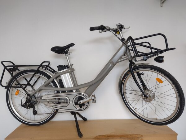 Vélo électrique du facteur  reconditionné - Taille normale - Gris / Noir