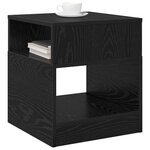 vidaXL Table d'appoint 2 Pièces Chêne noir 40 5 x 40 x 45 cm