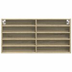 vidaXL Armoire à vitrine chêne sonoma 100x8 5x50 cm bois d'ingénierie