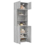 vidaXL Armoire de rangement sonoma gris 70x42 5x225 cm
