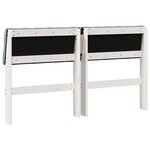 vidaXL Tête de lit capitonnée Gris clair 160 cm Pin massif