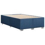 vidaXL Sommier à lattes de lit avec matelas Bleu 120x200 cm Tissu