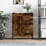 vidaXL Buffet chêne fumé 69 5x34x90 cm bois d'ingénierie