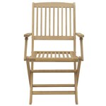 vidaXL Chaises pliables de jardin lot de 2 bois massif d'acacia
