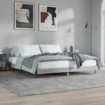 vidaXL Cadre de lit sans matelas sonoma gris 200x200 cm