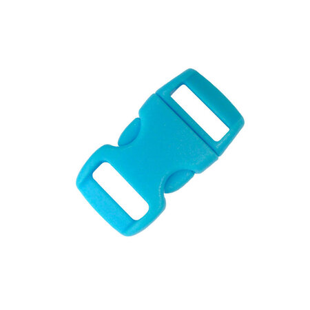 Fermoirs clips plastique (idéal Créacord) 3 x 1 5cm Bleu x10