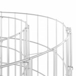 vidaXL Poteau à gabion circulaire Acier galvanisé Ø50x100 cm