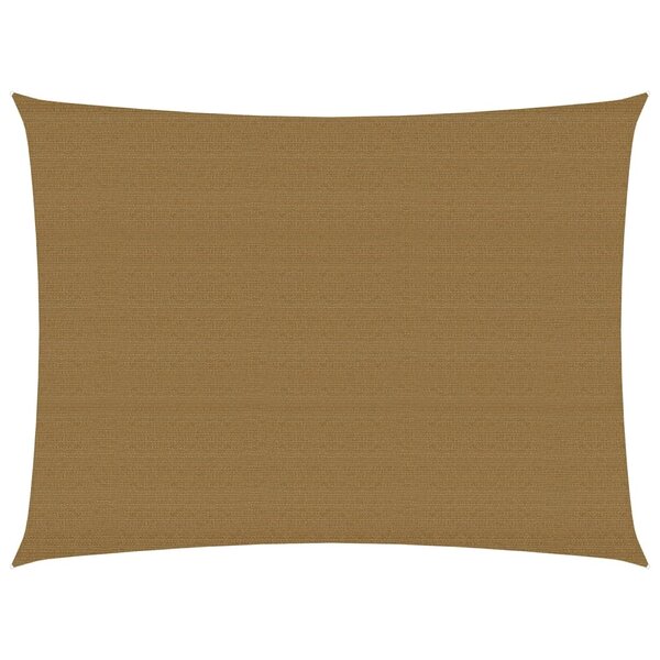 vidaXL Voile d'ombrage 160 g/m² Taupe 5x6 m PEHD