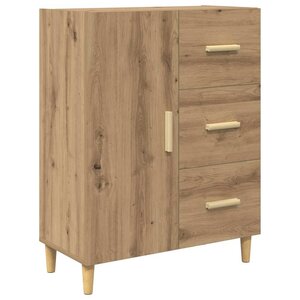 vidaXL Buffet Chêne artisanal 34 x 69 5 x 90 cm Bois d'ingénierie