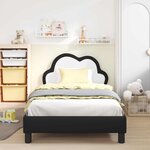 vidaXL Cadre de lit avec tête de lit Noir 80 x 200 cm PU