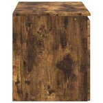 vidaXL Cabinet de Salle de Bain Mural Chêne fumé 62 5 x 44 5 x 50 cm