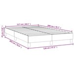 vidaXL Cadre de lit Rose 120x200 cm Velours