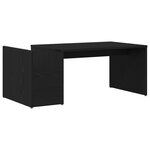 Table basse vidaXL Chêne noir 90x45x35 cm en bois d'ingénierie