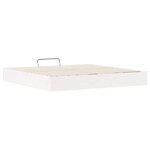 vidaXL Cadre de lit ottoman avec rangement Blanc 180 x 200 cm