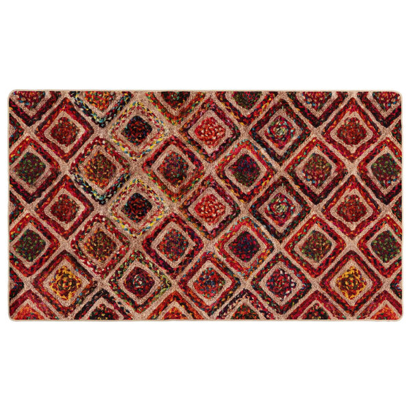 vidaXL Coureur de Tapis MARSA Multicolore 80 x 100 cm Polyester et PVC