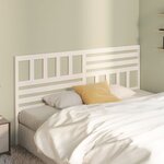 vidaXL Tête de lit Blanc 206x4x100 cm Bois massif de pin