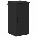vidaXL Ensemble de mobilier de salle de bain avec tiroir 5 Pièces Noir