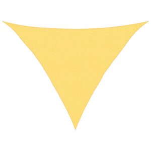 vidaXL Voile d'ombrage 160 g/m² Beige 2 5x2 5x3 5 m PEHD