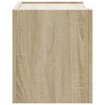 vidaXL Table de chevet murale chêne sonoma 45x30x35 cm