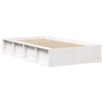 vidaXL Cadre de lit avec stockage Blanc 90 x 190 cm bois