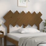 vidaXL Tête de lit Marron miel 132x3x81 cm Bois massif de pin
