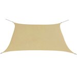 vidaXL Parasol en tissu oxford carré 3 6 x 3 6 m beige