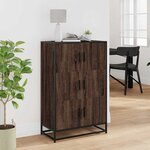 vidaXL Buffet haut chêne marron 68x35x106 5 cm bois ingénierie métal