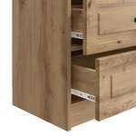 vidaXL Cabinet de chevet Chêne artisanal 62 x 34 5 x 44 5 cm