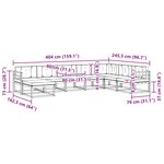 vidaXL Ensemble de canapés d'extérieur 8 pc Blanc et crème
