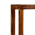 Vidaxl table console bois massif 120x35x75 cm