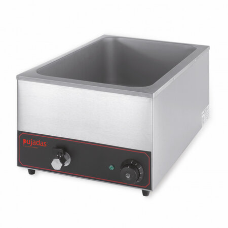 Bain-marie professionnel gn 1/1 avec thermostat et robinet de vidange - pujadas -  - acier inoxydable