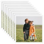 vidaXL Collage de cadres photo 10 Pièces de table Blanc 20x20 cm MDF