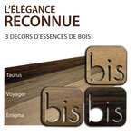 Numéro 4-Numéro adhésif pour boîtes aux lettres - Résine de 3 mm, hauteur environ 50 mm - Voyager (chêne moyen)