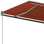 vidaXL Auvent automatique sur pied 350x250 cm Orange/marron