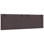 vidaXL Coussin de tête de lit marron foncé 160 cm tissu