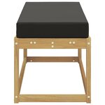 vidaXL Banc de Jardin Blanc 115 x 43 x 45 cm Bois d'Acacia Massif