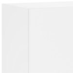 vidaXL Unités murales TV 6 Pièces blanc bois d'ingénierie