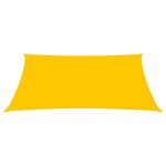 vidaXL Voile d'ombrage 160 g/m² carré jaune 4 5x4 5 m PEHD
