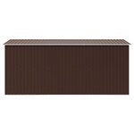 vidaXL Abri de jardin 257x392x181 cm Métal Marron