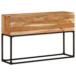 vidaXL Table console 120x30x75 cm Bois d'acacia massif