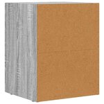 vidaXL Table de chevet 2 Pièces Gris Sonoma 40 x 35 x 50 cm